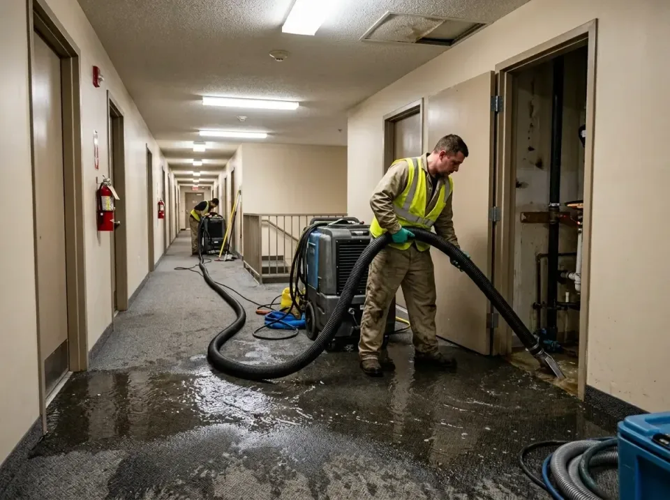 multi-unit-apartment-hallway-f-005 — frequently asked questions, Emergency Burst Pipe Water Extraction & Removal in Cary, IL